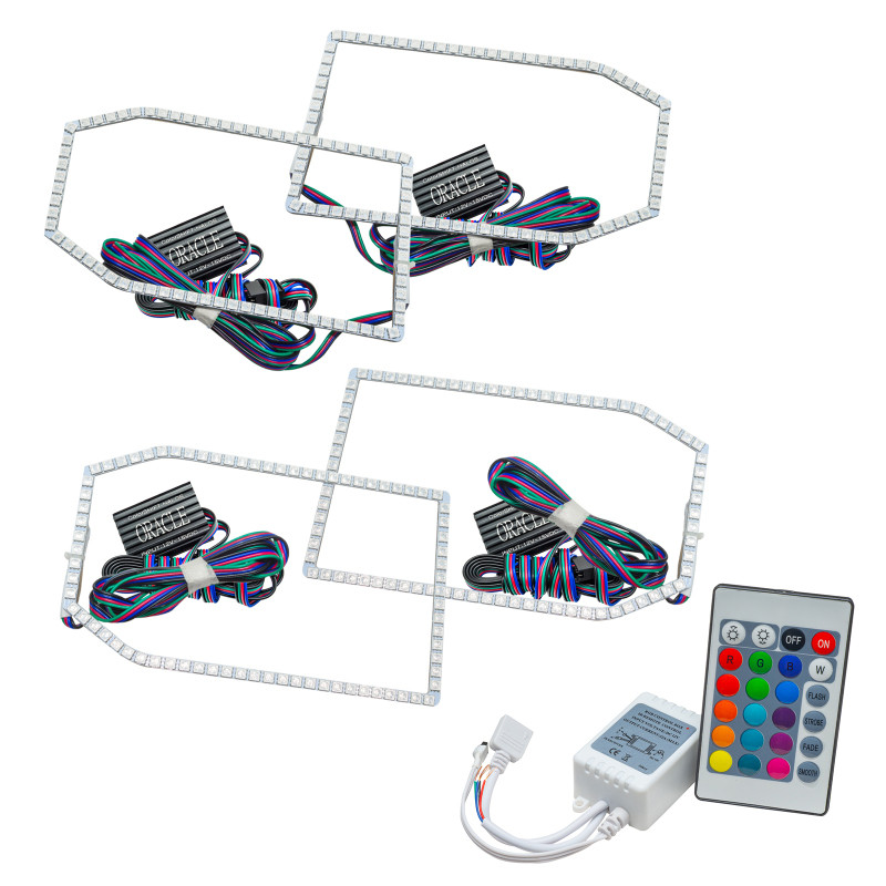 Oracle Chevy Silverado 14-15 Halo Kit Non-Projector Style - w/ Simple Controller - 2271-504