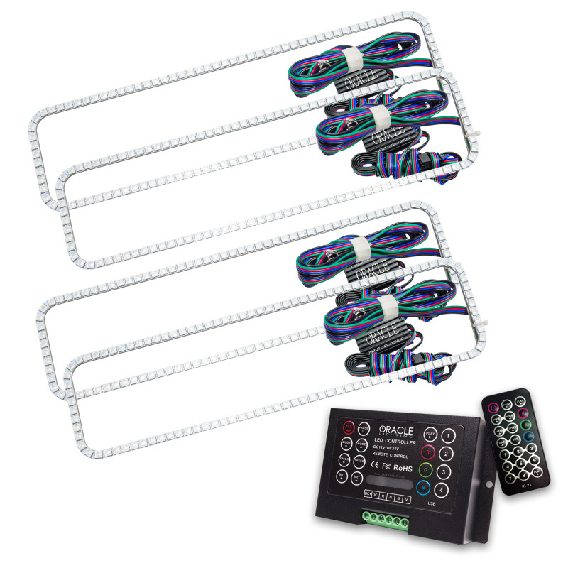 Oracle Chevrolet Suburban 92-99 Dual Halo Kit - ColorSHIFT w/ 2.0 Controller - 2280-333