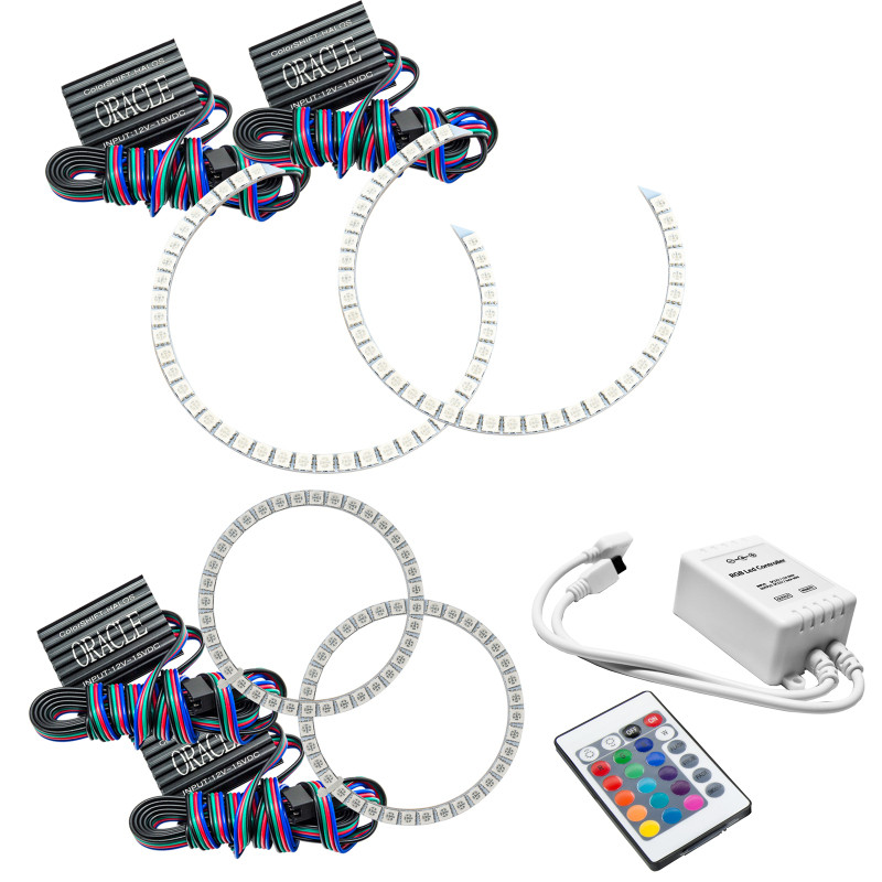 Oracle Mercedes Benz C-Class 08-11 Halo Kit - ColorSHIFT w/ Simple Controller - 2291-504