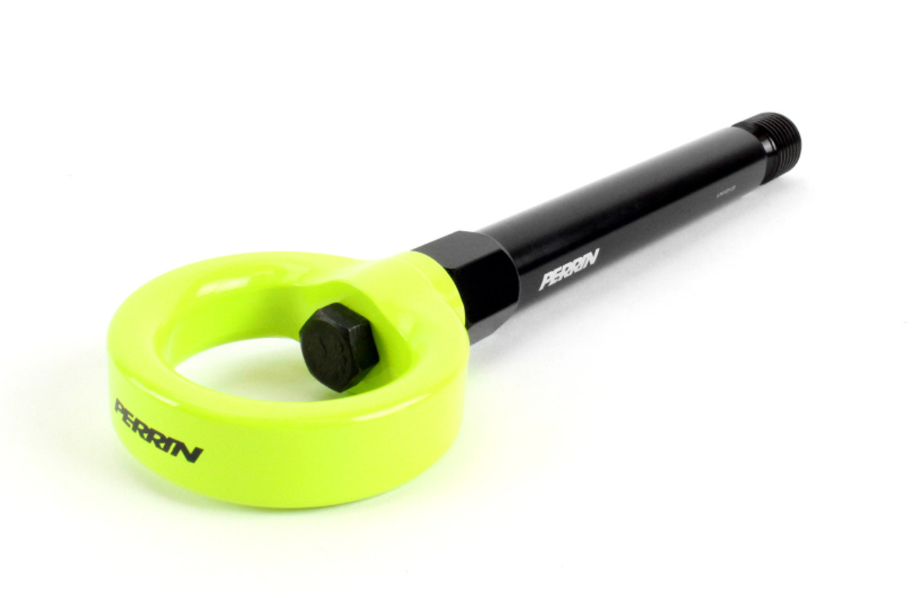 PERRIN 17-21 Honda Civic Si/Type R/Touring/Hatchback Tow Hook Kit Rear - Neon Yellow - PHP-BDY-251NY