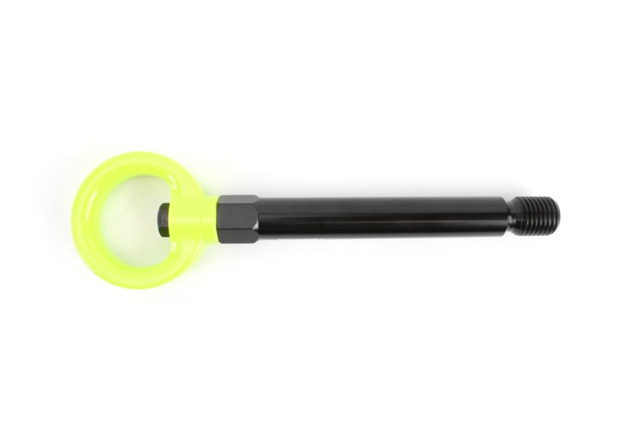 PERRIN 17-21 Honda Civic Si/Type R/Touring/Hatchback Tow Hook Kit Rear - Neon Yellow - PHP-BDY-251NY