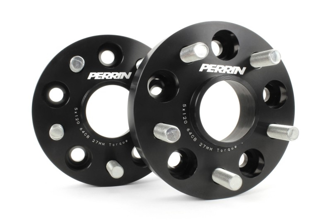 PERRIN 17-25 Honda Civic Type R / 22-26 Acura Integra Type S 64.1mm 5x120 Wheel Spacers 27mm - Pair - PHP-WHL-027BK