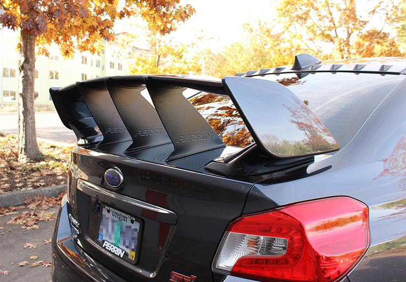 PERRIN 15-21 Subaru STI Wing Stabilizer - Black - PSP-BDY-103BK Photo - Primary