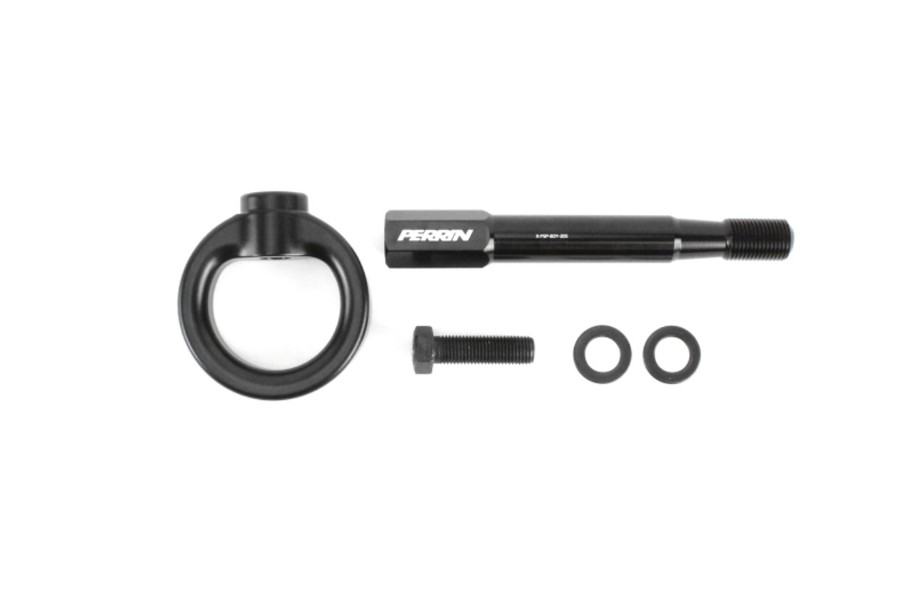 PERRIN 18-21 Subaru WRX & STI / 13-25 BRZ / 17-20 Toyota 86 Tow Hook Kit (Front) - Flat Black - PSP-BDY-235BK