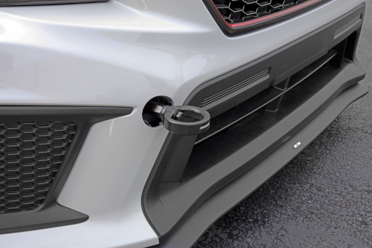 PERRIN 18-21 Subaru WRX & STI / 13-25 BRZ / 17-20 Toyota 86 Tow Hook Kit (Front) - Flat Black - PSP-BDY-235BK