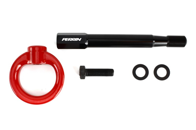 PERRIN 08-14 Subaru WRX/STI (Sedan) / 20-25 Outback All Models Tow Hook Kit (Rear) - Red - PSP-BDY-251RD