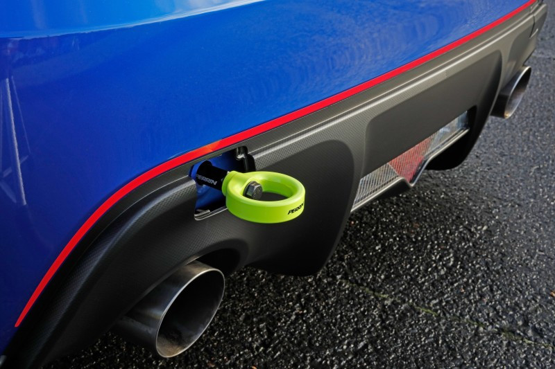 PERRIN 13-25 Subaru BRZ / 13-20 Scion FRS & Toyota 86 / 22-25 GR86 Tow Hook Kit (Rear) - Neon Yellow - PSP-BDY-255NY