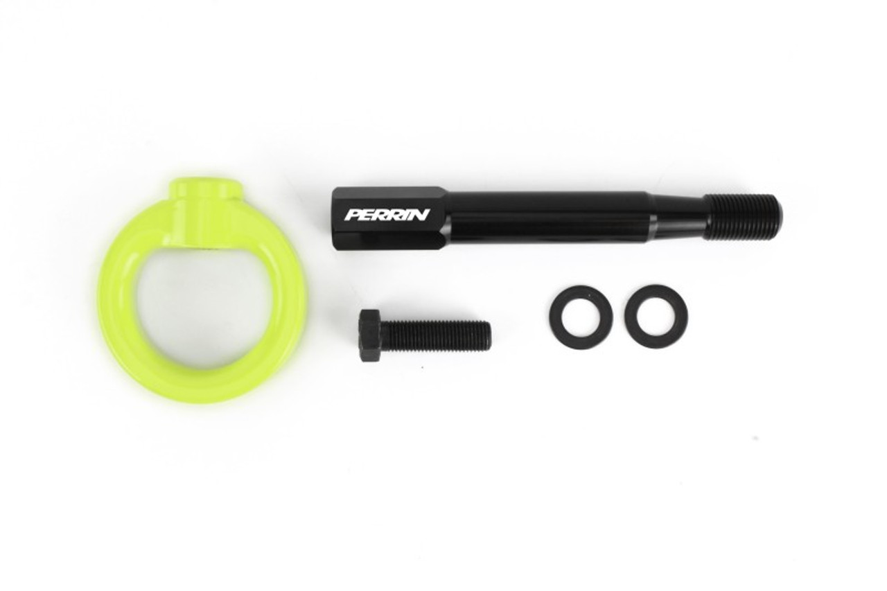 PERRIN 22-25 Subaru WRX / 18-23 Crosstrek Tow Hook Kit (Rear) - Neon Yellow - PSP-BDY-257NY