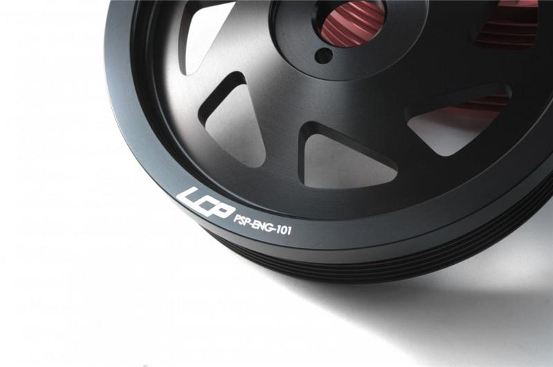 PERRIN 15-18 Subaru WRX / 13-20 BRZ / 14-18 FXT / 13-16 Crosstrek Lightened Crank Pulley - Black - PSP-ENG-101BK Photo - Primary