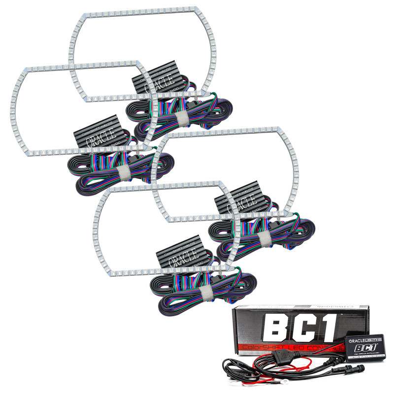 Oracle Chevy Silverado 07-13 Halo Kit Square Style - ColorSHIFT w/ BC1 Controller - 2358-335