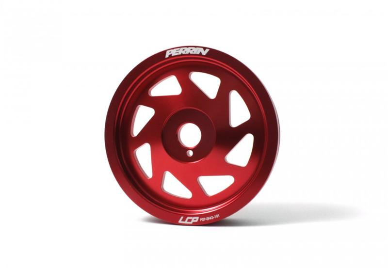 PERRIN 15-18 Subaru WRX / 13-20 BRZ / 14-18 FXT / 13-16 Crosstrek Lightened Crank Pulley - Red - PSP-ENG-101RD Photo - Primary
