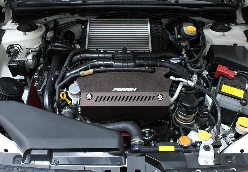 PERRIN 15-21 Subaru WRX Pulley Cover - Black - PSP-ENG-152BK Photo - Primary