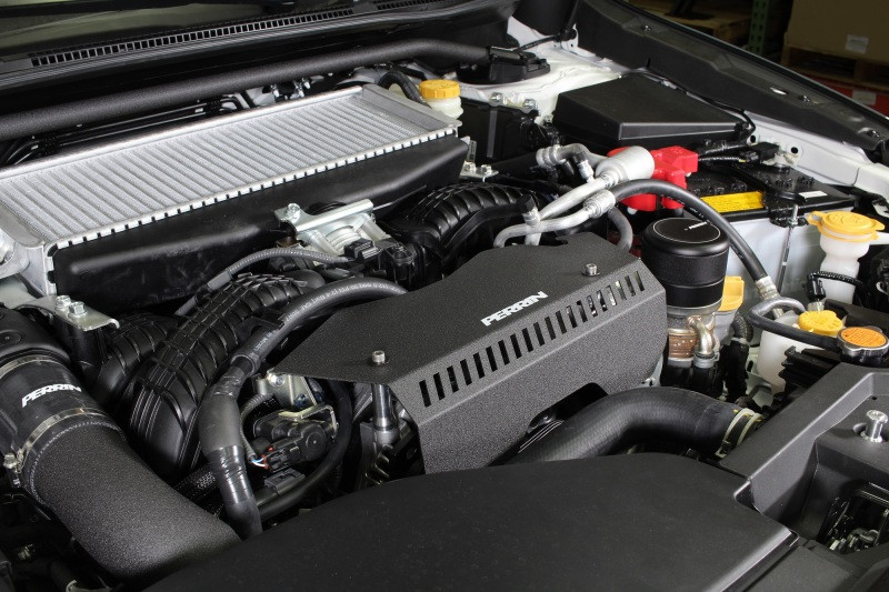 PERRIN 22-25 Subaru WRX Pulley Cover - Black (TALL - For Use w/o PERRIN AOS) - PSP-ENG-153BK