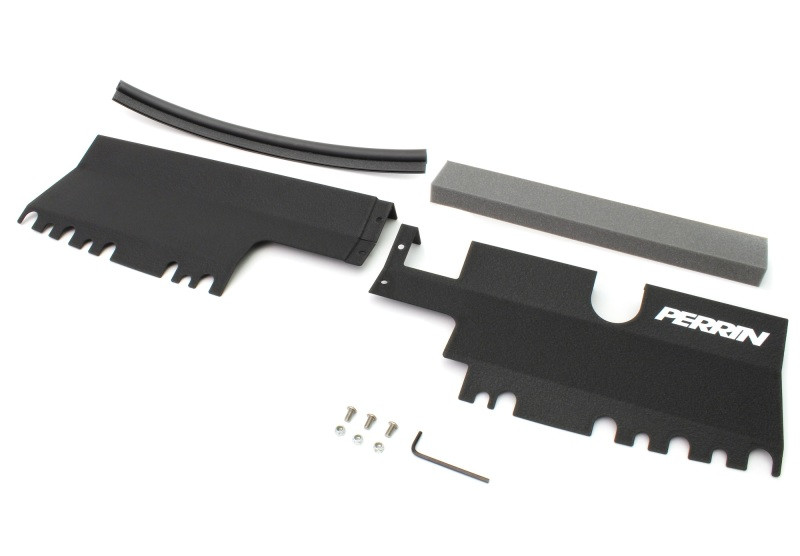 PERRIN 15-21 Subaru WRX/STI Radiator Shroud (Without OEM Intake Scoop) - Black - PSP-ENG-512-2BK