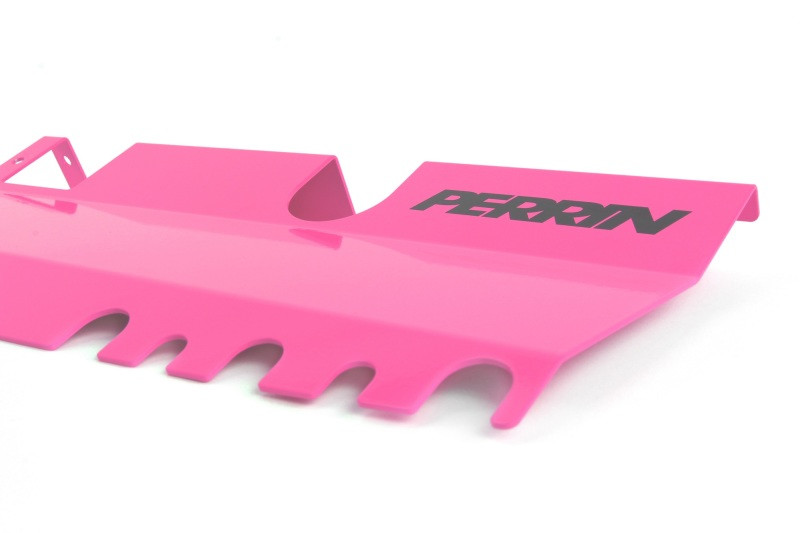PERRIN 15-21 Subaru WRX/STI Radiator Shroud (With OEM Intake Scoop) - Hyper Pink - PSP-ENG-512-4HP