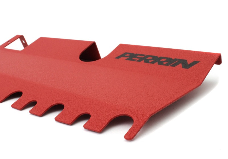 PERRIN 15-21 Subaru WRX/STI Radiator Shroud (With/Without OEM Intake Scoop) - Red - PSP-ENG-512RD