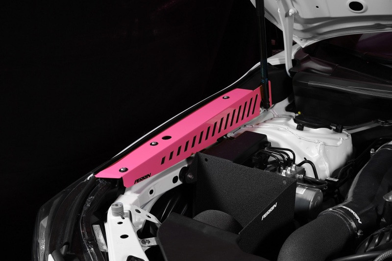 PERRIN 22-25 Subaru WRX Fender Shroud Set - Hyper Pink - PSP-ENG-551HP