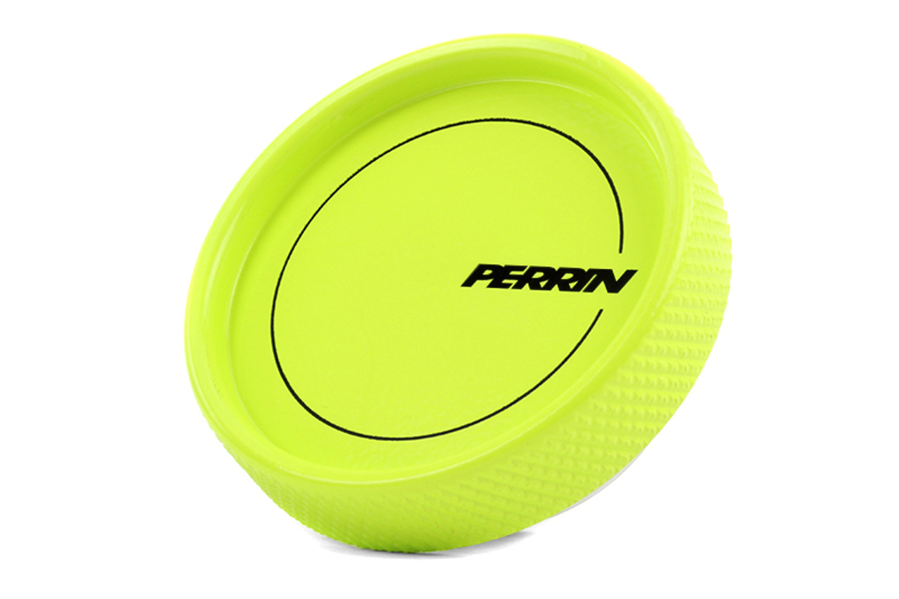 PERRIN 02-25 Subaru Impreza/WRX/STI & 13-25 Crosstrek/BRZ/FR-S/GR86/GR86 Oil Fill Cap - Neon Yellow - PSP-ENG-711NY