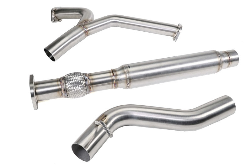 PERRIN 22-25 Subaru WRX Stainless Steel Midpipe w/Resonator 3in. (Fits OEM/Aftermarket Mufflers) - PSP-EXT-340BR