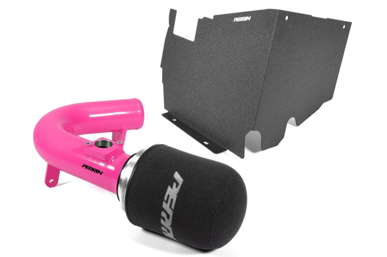 PERRIN 22-25 Subaru WRX Cold Air Intake w/Heatshield - Hyper Pink - PSP-INT-328HP