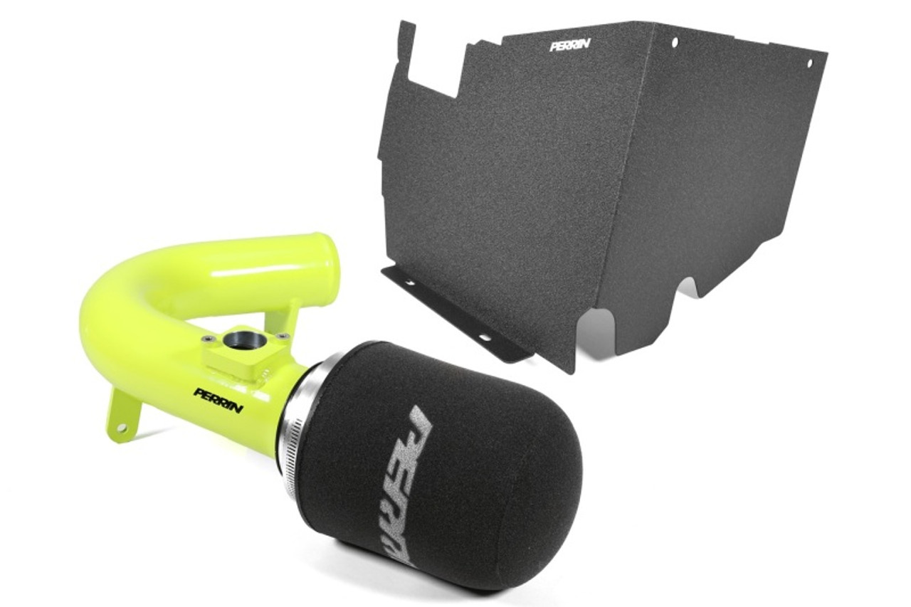 PERRIN 22-25 Subaru WRX Cold Air Intake w/Heatshield - Neon Yellow - PSP-INT-328NY