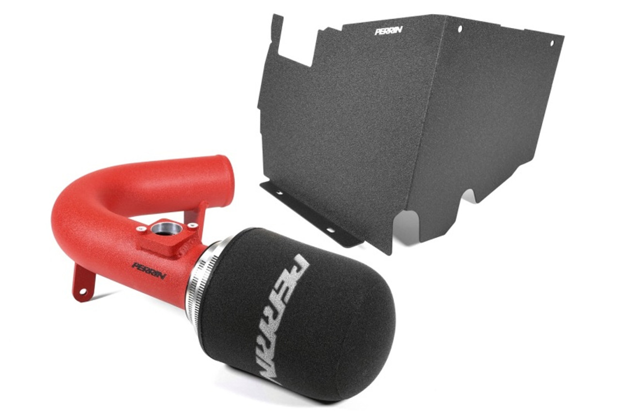 PERRIN 22-25 Subaru WRX Cold Air Intake w/Heatshield - Red - PSP-INT-328RD