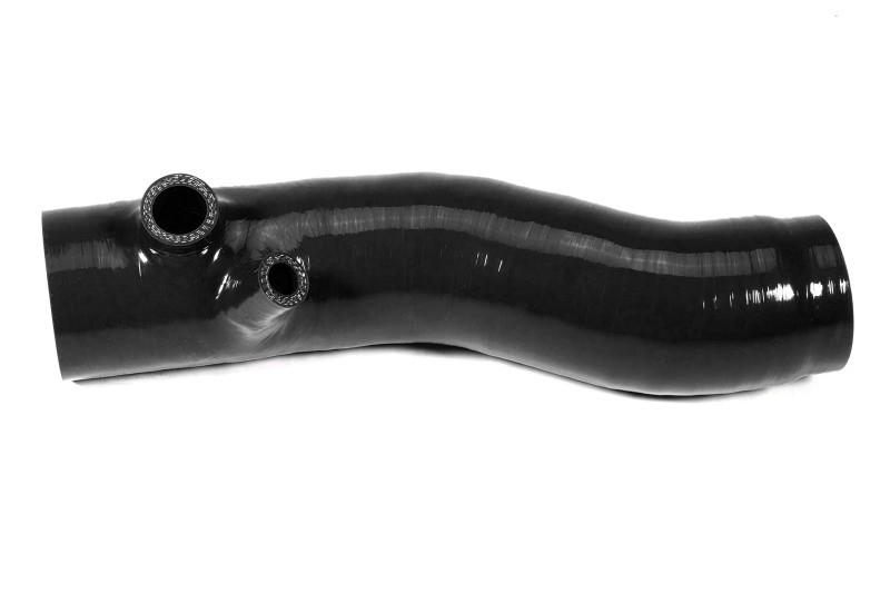 PERRIN 22-24 Subaru WRX / 20-25 LGT & OBXT Turbo Inlet Hose w/Turbo Adapter Flange (Long) - Black - PSP-INT-425BK
