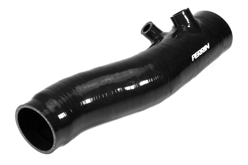 PERRIN 22-24 Subaru WRX / 20-25 LGT & OBXT Turbo Inlet Hose w/Turbo Adapter Flange (Long) - Black - PSP-INT-425BK