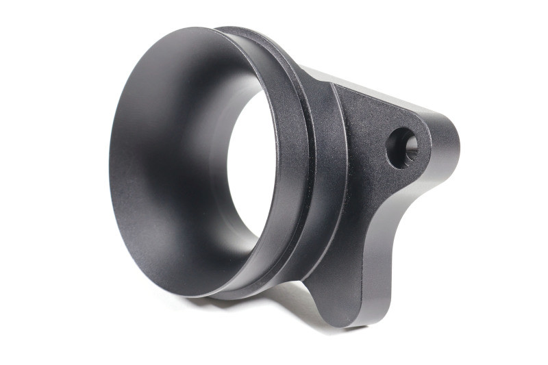 PERRIN 22-24 Subaru WRX / 20-25 LGT & OBXT Turbo Inlet Hose w/Turbo Adapter Flange (Long) - Black - PSP-INT-425BK