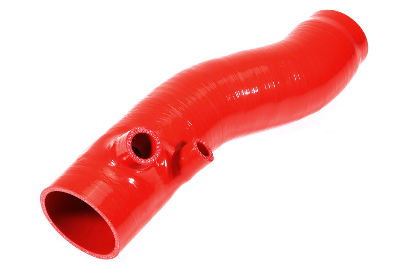 PERRIN 22-24 Subaru WRX / 20-25 LGT & OBXT Turbo Inlet Hose w/Turbo Adapter Flange (Long) - Red - PSP-INT-425RD