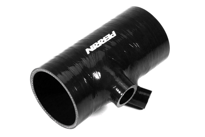 PERRIN 22-24 Subaru WRX / 20-25 LGT & OBXT Turbo Inlet Hose w/Turbo Adapter Flange (Short) - Black - PSP-INT-426BK