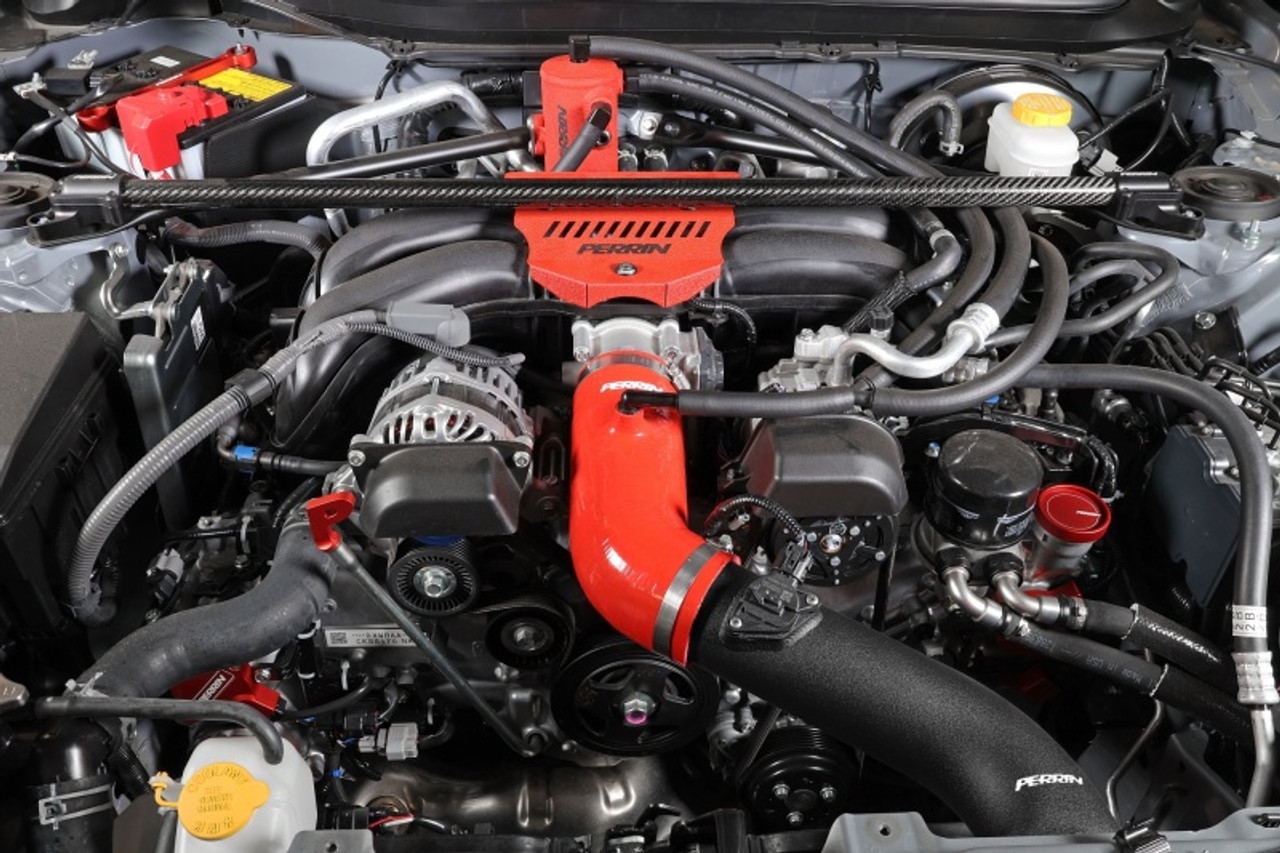 PERRIN 22-25 Subaru BRZ / Toyota GR86 Inlet Hose - Red - PSP-INT-432RD