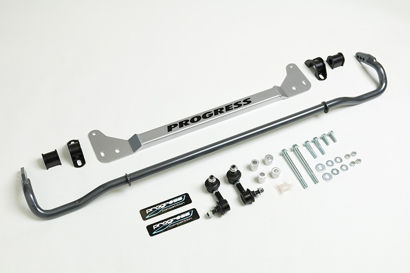 Progress Tech 96-00 Honda Civic Rear Sway Bar (22mm - Adjustable) Incl Bar Brace and Adj End Links - 62.1042