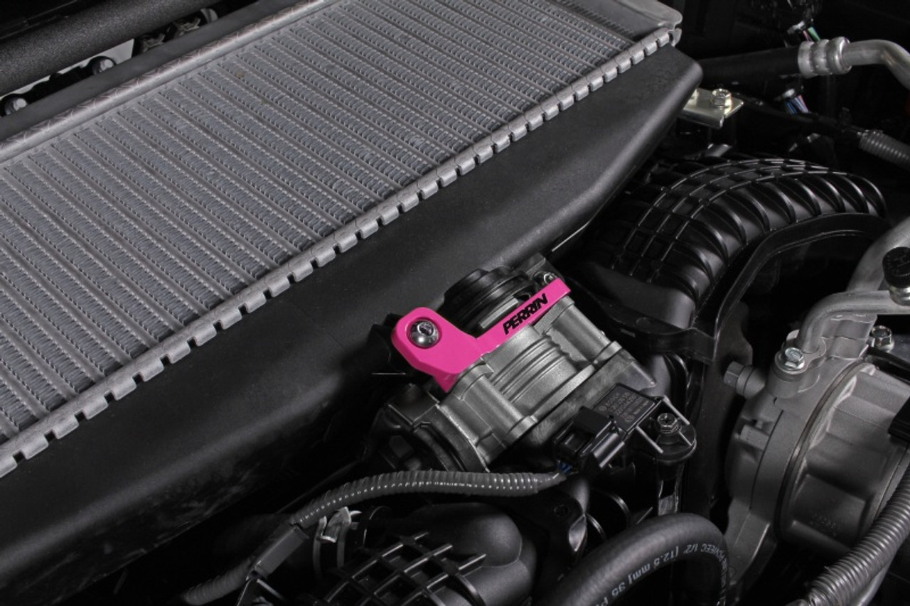 PERRIN 22-25 Subaru WRX / 19-25 Ascent / 20-25 Outback & Legacy Turbo TMIC Bracket - Hyper Pink - PSP-ITR-331HP