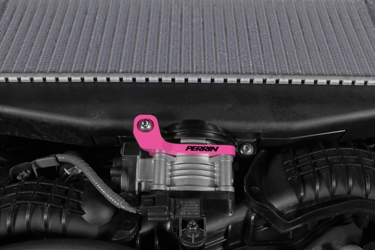 PERRIN 22-25 Subaru WRX / 19-25 Ascent / 20-25 Outback & Legacy Turbo TMIC Bracket - Hyper Pink - PSP-ITR-331HP