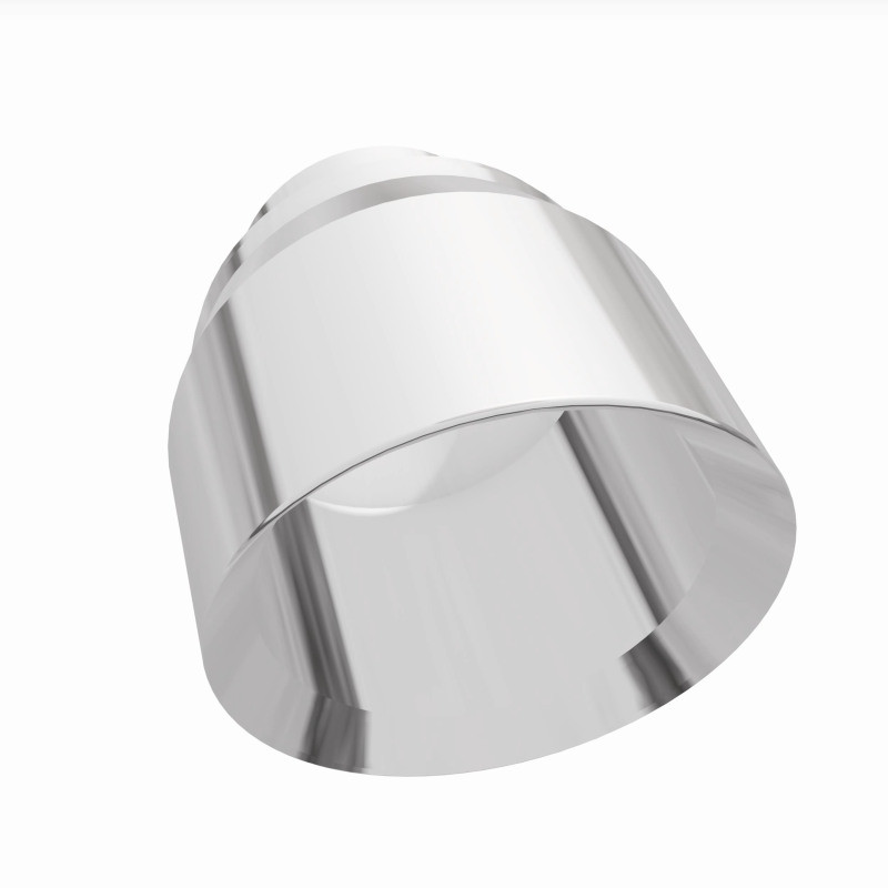 MagnaFlow Tip Stainless Double Wall Round Single Outlet Polished 4.5in DIA 2.5in Inlet 5.75in Length - 35224
