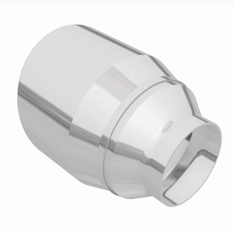MagnaFlow Tip Stainless Double Wall Round Single Outlet Polished 4.5in DIA 2.5in Inlet 5.75in Length - 35224