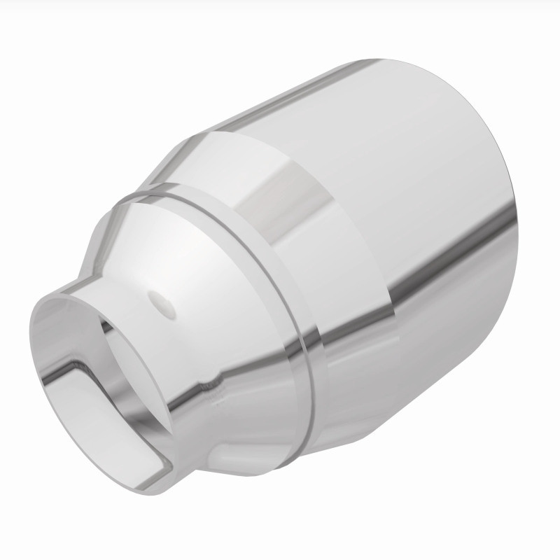 MagnaFlow Tip Stainless Double Wall Round Single Outlet Polished 4.5in DIA 2.5in Inlet 5.75in Length - 35224
