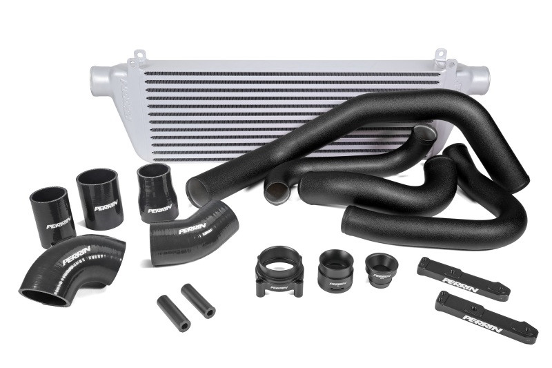 PERRIN 22-25 Subaru WRX Front Mount Intercooler Kit (Black Tubes & Silver Core) - PSP-ITR-441SL/BK