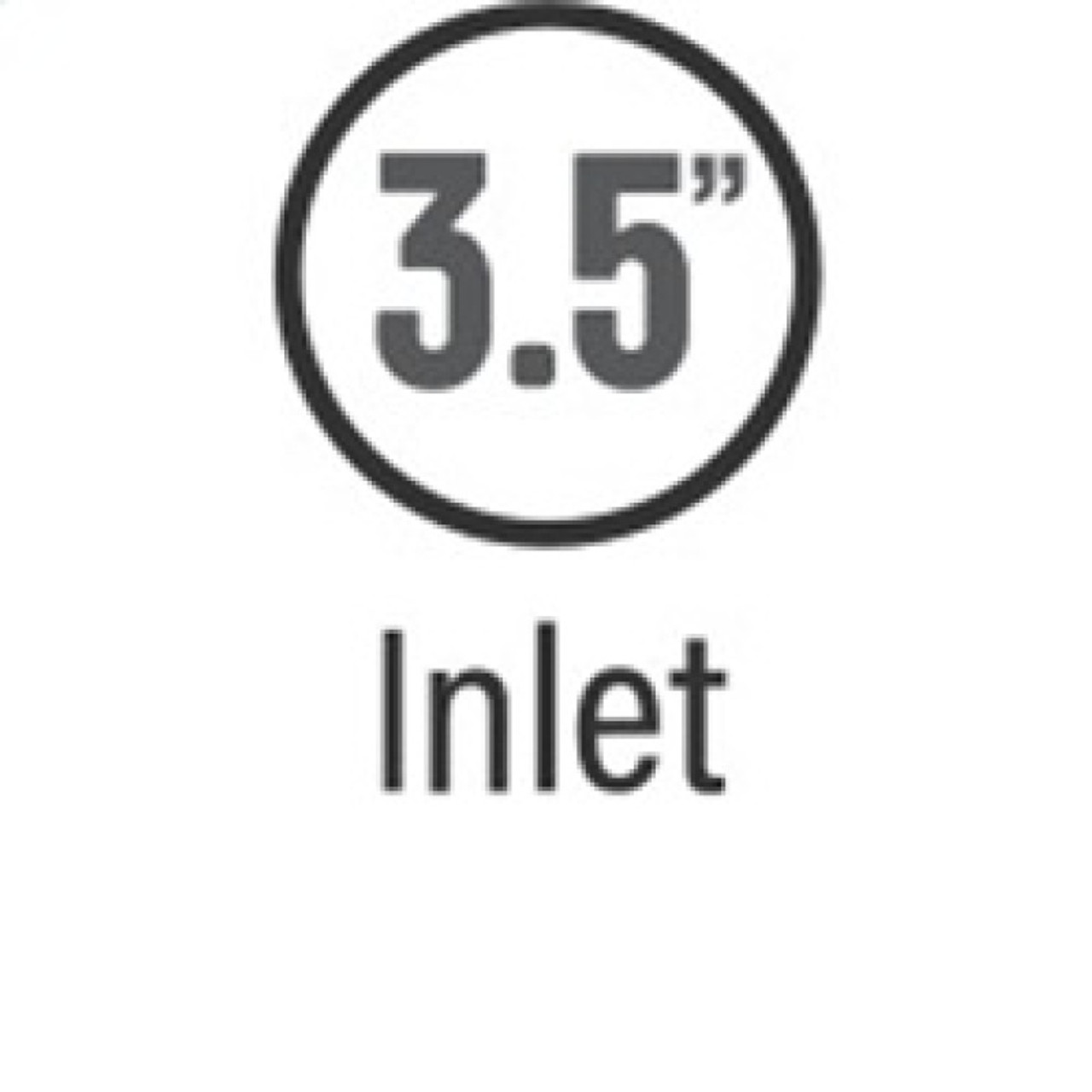 MagnaFlow Tip Stainless Black Coated Single Wall Round Single Outlet 5in Dia 3.5in Inlet 14.5in L - 35237