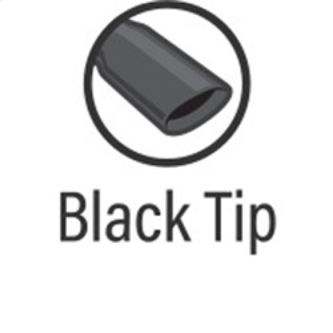 MagnaFlow Tip Stainless Black Coated Single Wall Round Single Outlet 5in Dia 4in Inlet 13in L - 35238