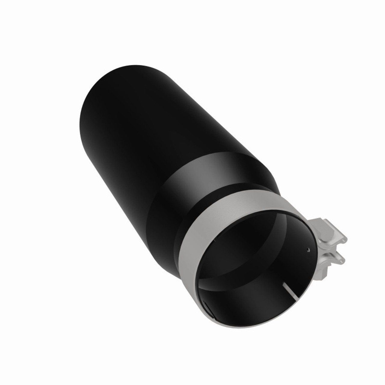 MagnaFlow Tip Stainless Black Coated Single Wall Round Single Outlet 5in Dia 4in Inlet 13in L - 35238