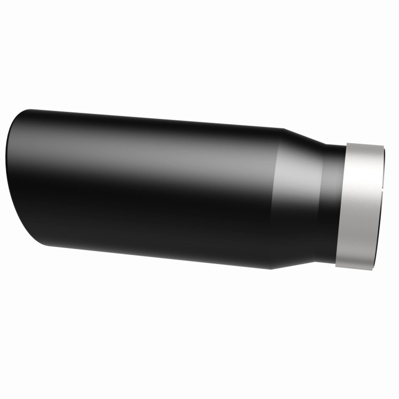MagnaFlow Tip Stainless Black Coated Single Wall Round Single Outlet 5in Dia 4in Inlet 13in L - 35238