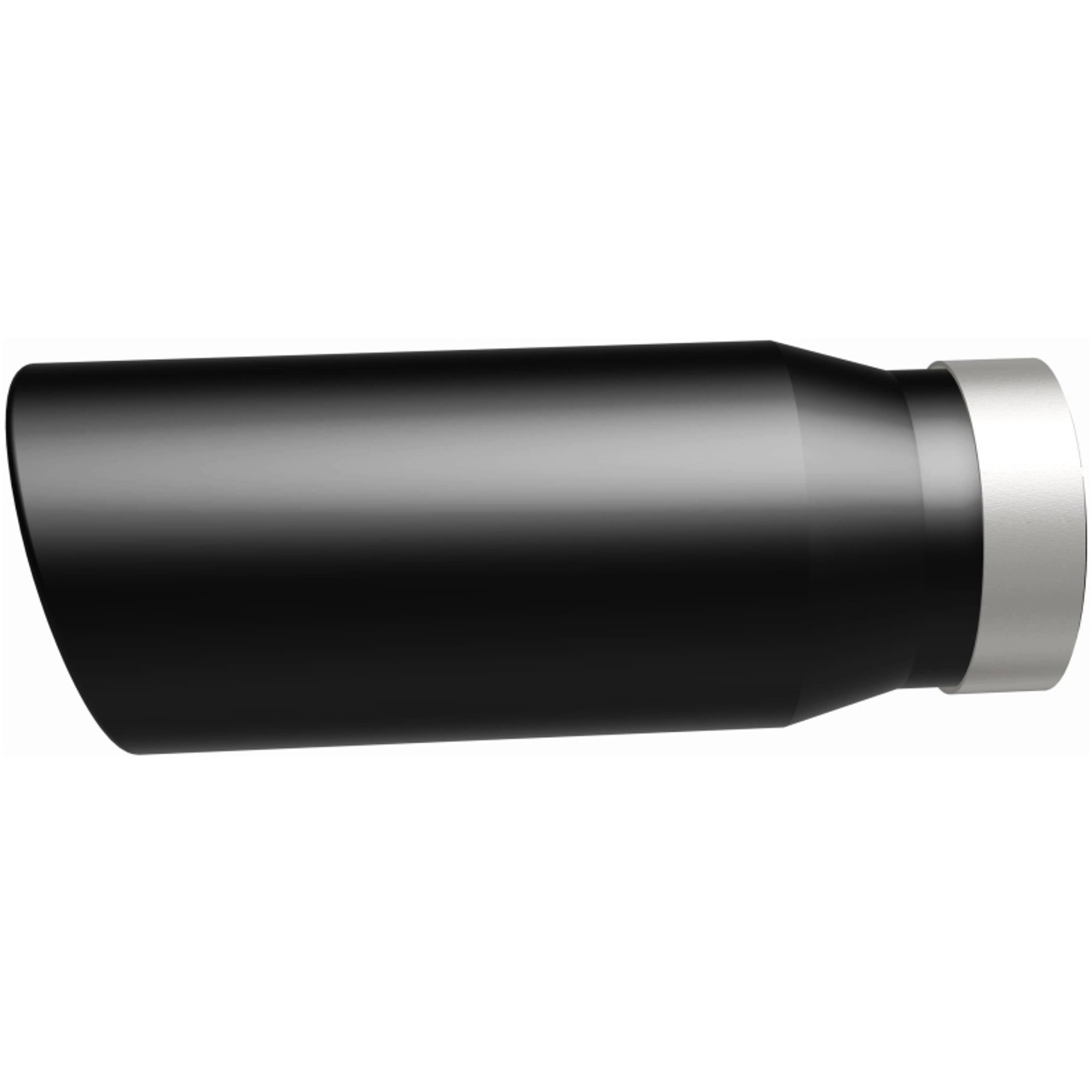 MagnaFlow Tip Stainless Black Coated Single Wall Round Single Outlet 5in Dia 4in Inlet 13in L - 35238