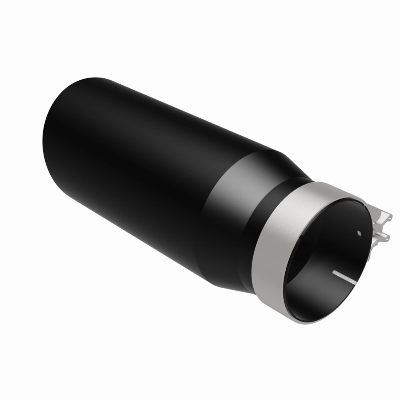 MagnaFlow Tip Stainless Black Coated Single Wall Round Single Outlet 5in Dia 4in Inlet 13in L - 35238