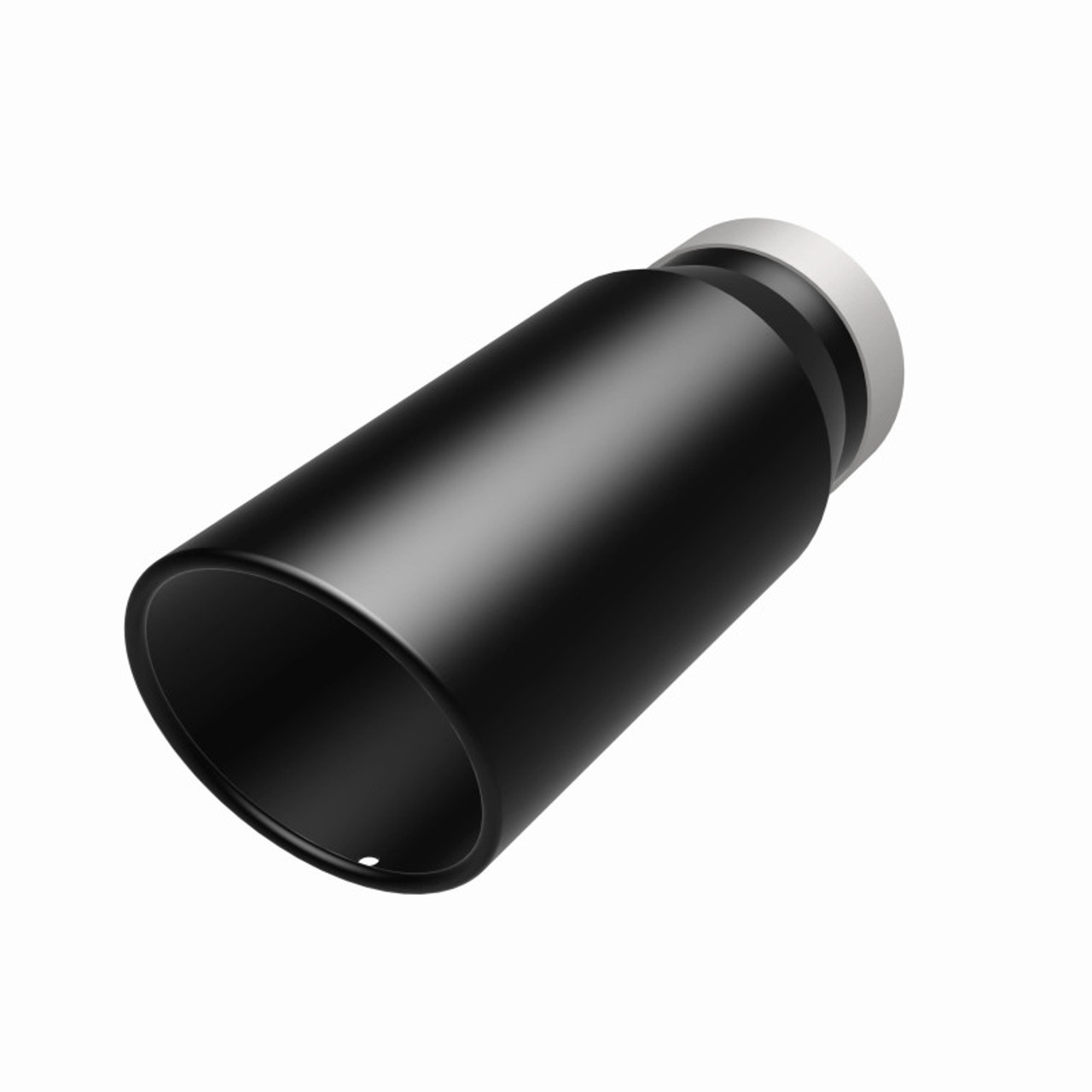 MagnaFlow Tip Stainless Black Coated Single Wall Round Single Outlet 5in Dia 4in Inlet 13in L - 35238