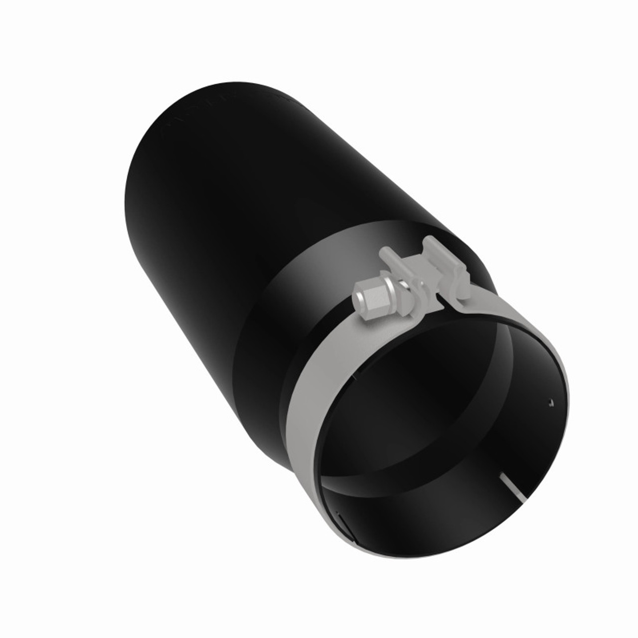 MagnaFlow Tip Stainless Black Coated Single Wall Round Single Outlet 6in Dia 5in Inlet 13in L - 35239