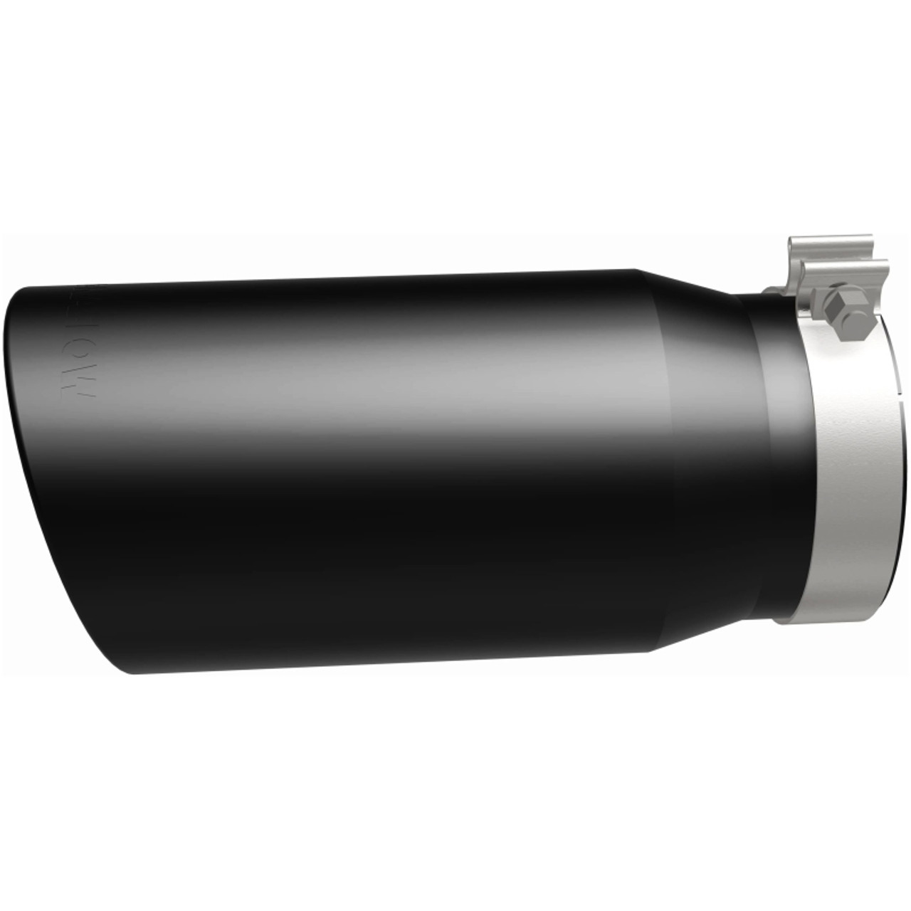 MagnaFlow Tip Stainless Black Coated Single Wall Round Single Outlet 6in Dia 5in Inlet 13in L - 35239