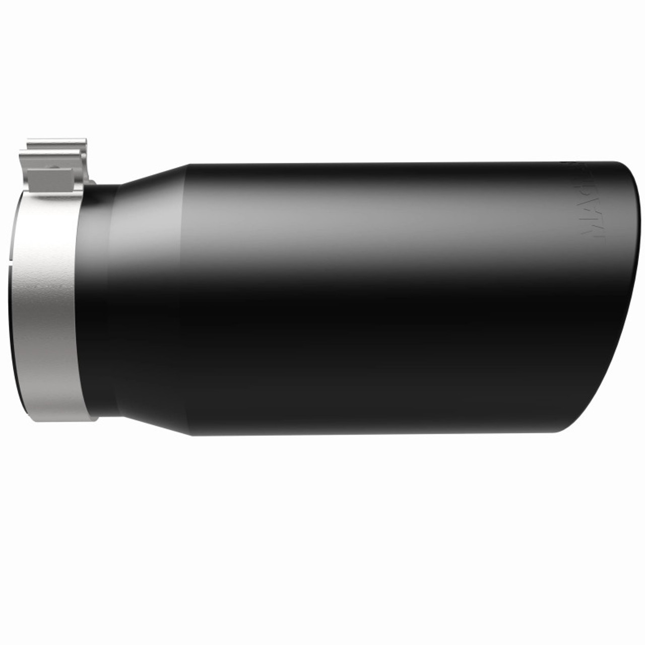 MagnaFlow Tip Stainless Black Coated Single Wall Round Single Outlet 6in Dia 5in Inlet 13in L - 35239