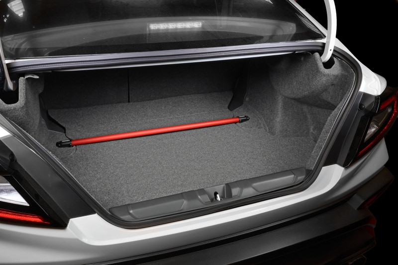 PERRIN 22-25 Subaru WRX Rear Shock Tower Brace - Red - PSP-SUS-042RD